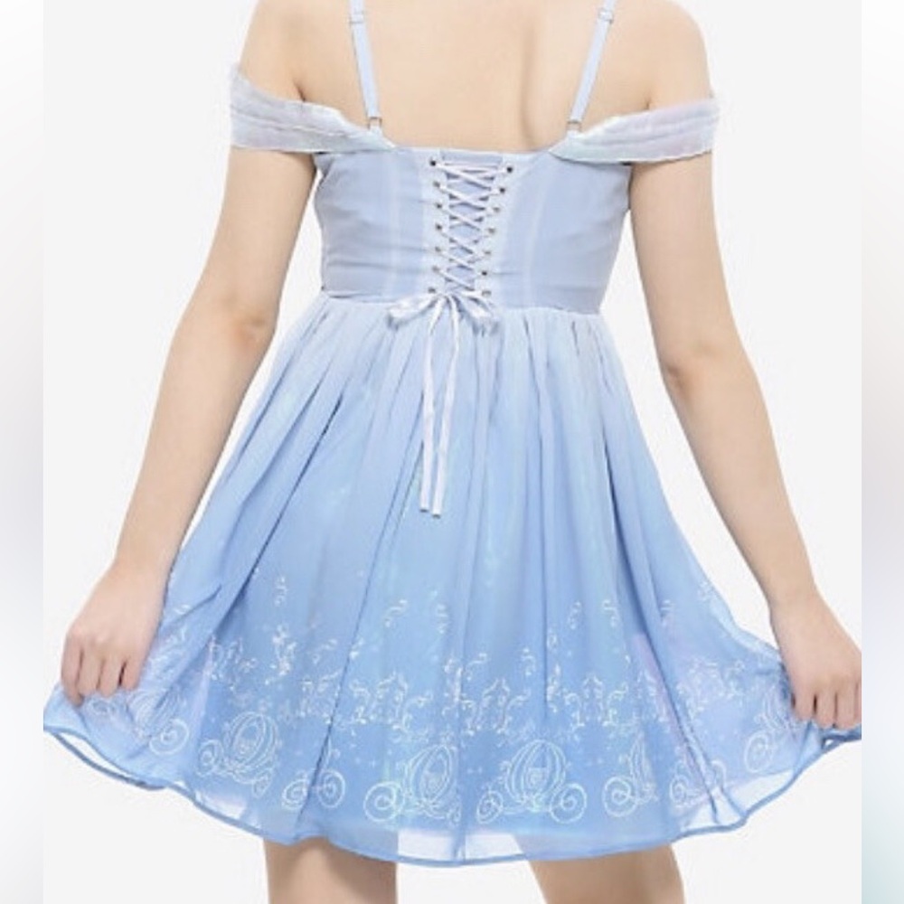 Disney Her Universe Cinderella 70th Anniversary Cold Shoulder Dress XL